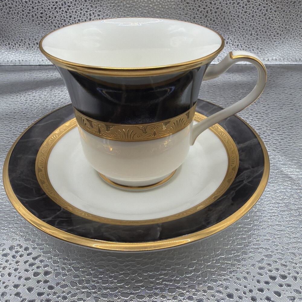 Opulence by Noritake dinnerware Cup & Saucer New With Tags Discontinued Japan